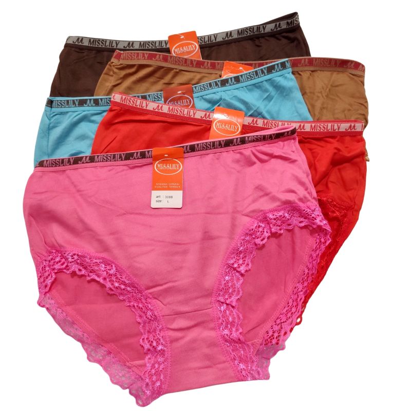 82rb_Celana dalam wanita renda L 82, XL 89, XXL 95 (1)